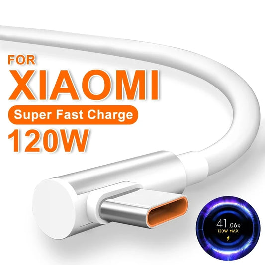 120W Fast Charger For Xiaomi 14 13 12 11 Pro Ultra Lite USB A To Type C Quick Charging Phone Cable For Redmi Note 12 Accessories