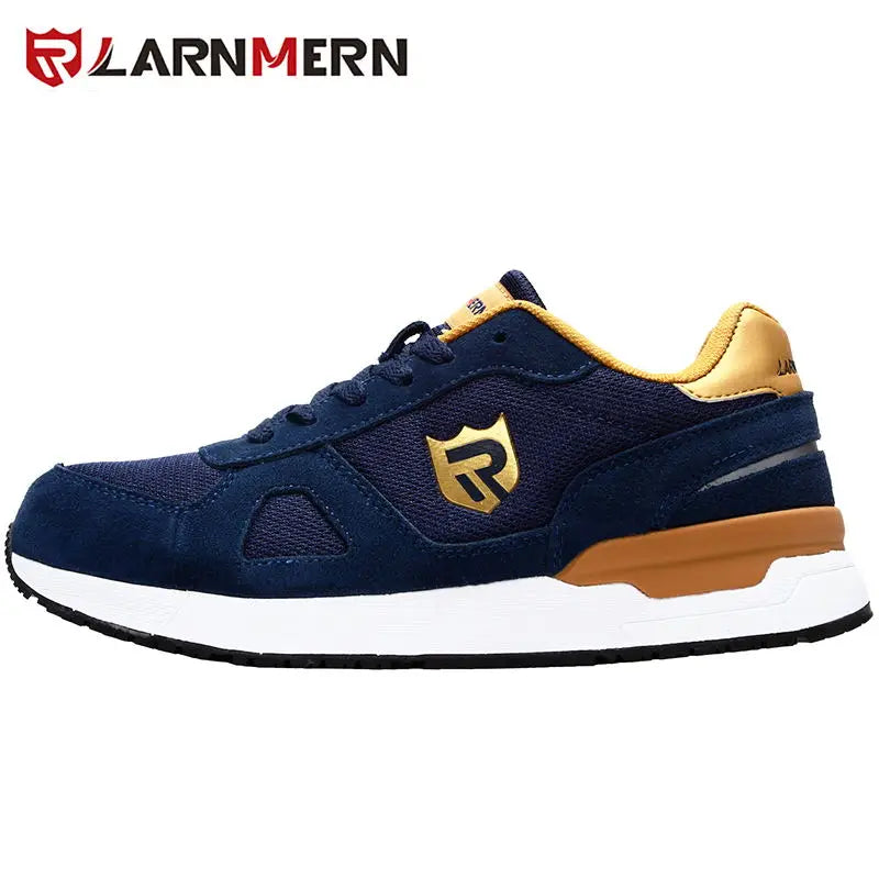 LARNMERN Men Steel Toe Shoes Antistatic Safety Shoes Women Composite Breathable Slip On Work Sneakers Industries Protection