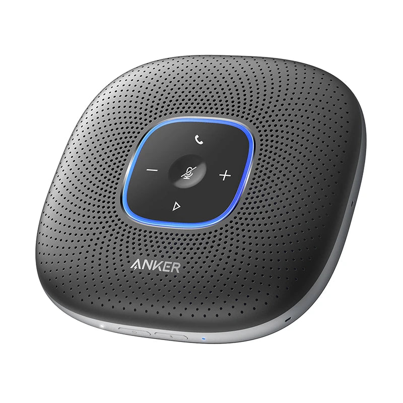 Anker PowerConf Bluetooth Speakerphone conference speaker with 6 Microphones, Enhanced Voice Pickup, 24H Call Time