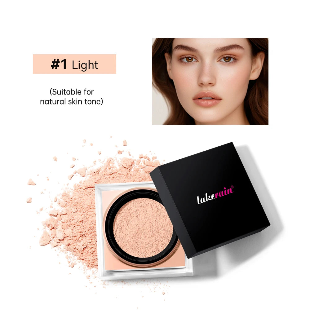 Loose Baking and Setting Powder Easy Bake Matte Finish Oil Control Blurring Effect Long Lasting Waterproof HU&DA Cosmetics