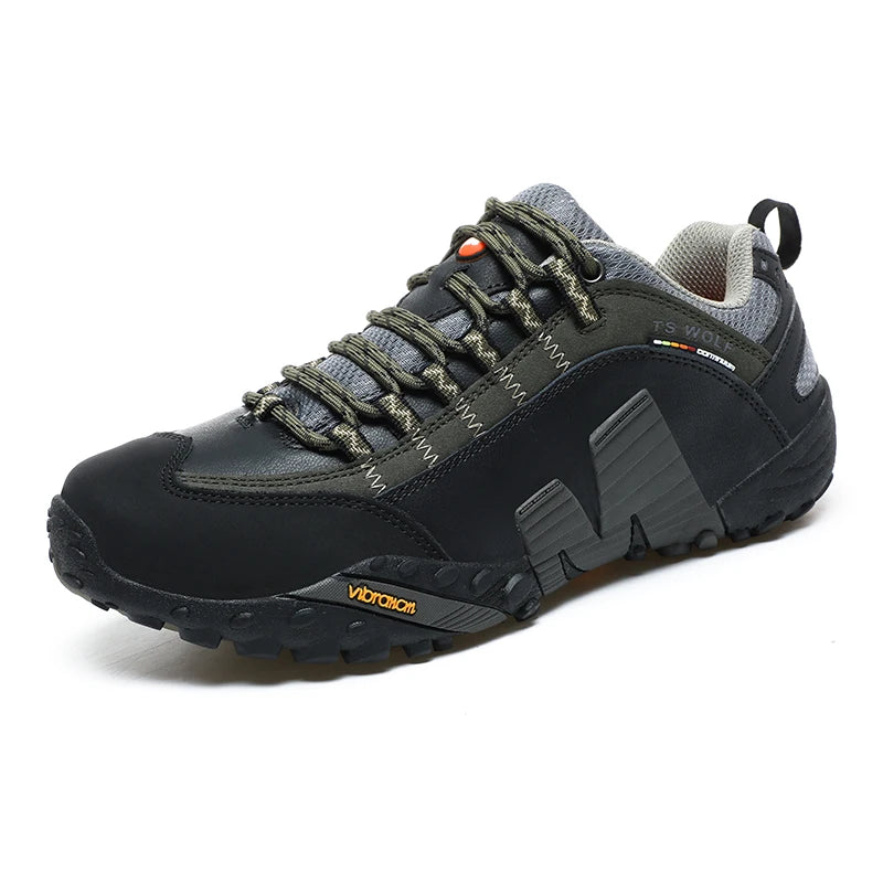 Outdoor Lover Trekking Shoes Men Waterproof Hiking Shoes Mountain Boots Genuine Leather Woodland Hunting Tactical Shoes